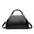 Leopard Print Crocodile Pattern PU Shoulder Bag for Women - Black