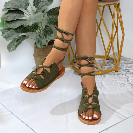 Leopard Print Leather Sandals in Multiple Colors and Sizes