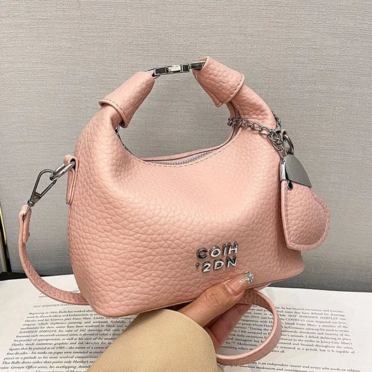 Litchi Luxe: Chic Commuter Messenger Bag