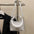 Litchi Luxe: Chic Commuter Messenger Bag - Silver Without Pendant