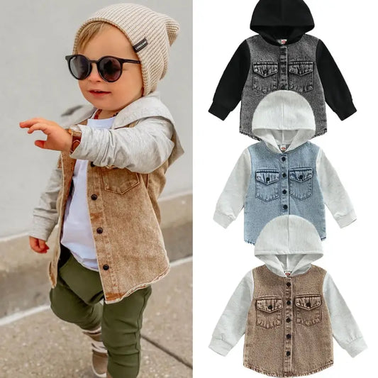 Little Cowboy Chic: Kids’ Hooded Coat