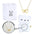 Love Duo Necklace - White Bear Necklace / Copper