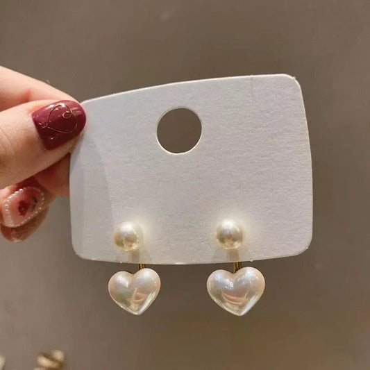 Love Pearl Stud Earrings - H207