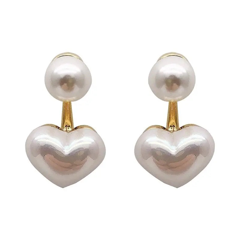 Love Pearl Stud Earrings - H207