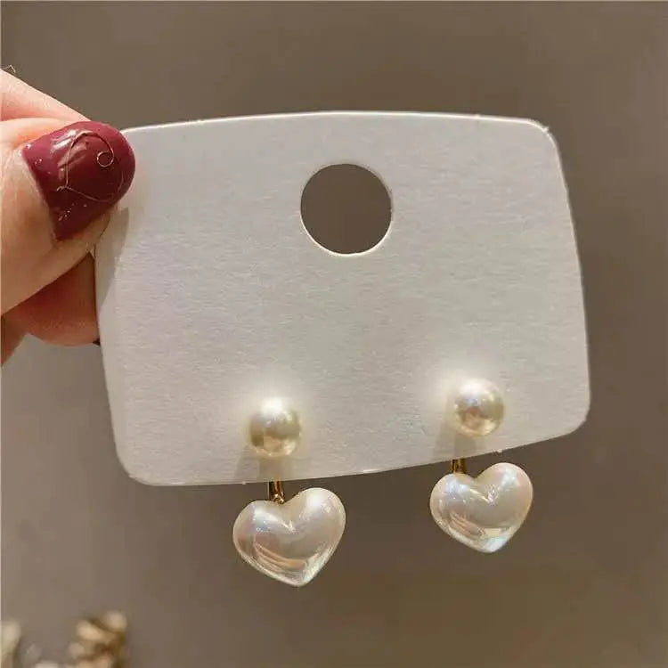 Love Pearl Stud Earrings - H207
