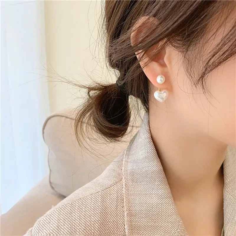 Love Pearl Stud Earrings - H207