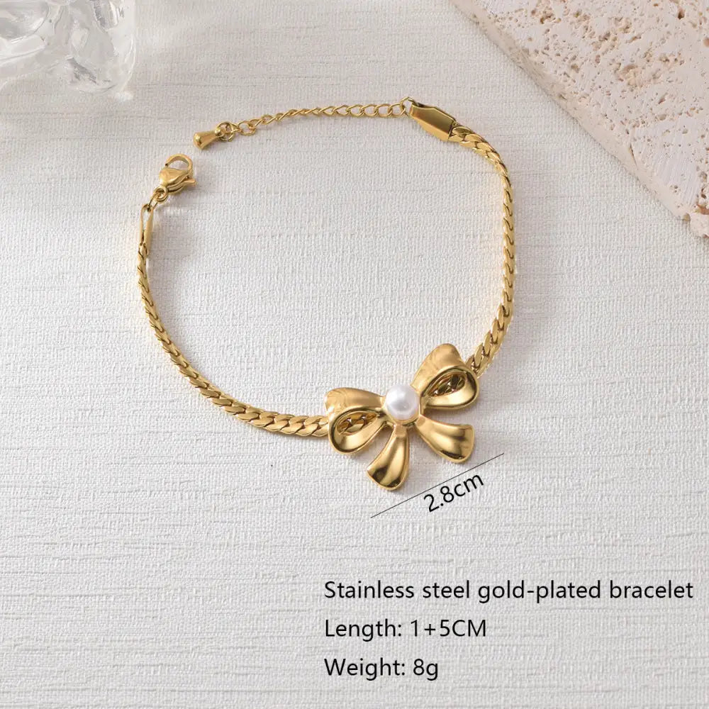 Love Strand Gold Heart Necklace - Golden SL01214