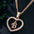 LoveLetters Gold Pendant Necklace - Rose Gold B