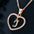 LoveLetters Gold Pendant Necklace - Rose Gold J
