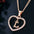 LoveLetters Gold Pendant Necklace - Rose Gold L