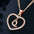 LoveLetters Gold Pendant Necklace - Rose Gold Q