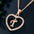 LoveLetters Gold Pendant Necklace - Rose Gold T