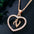 LoveLetters Gold Pendant Necklace - Rose Gold V