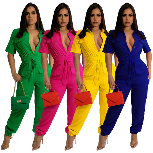 LuxeLace One-Piece Jumpsuit