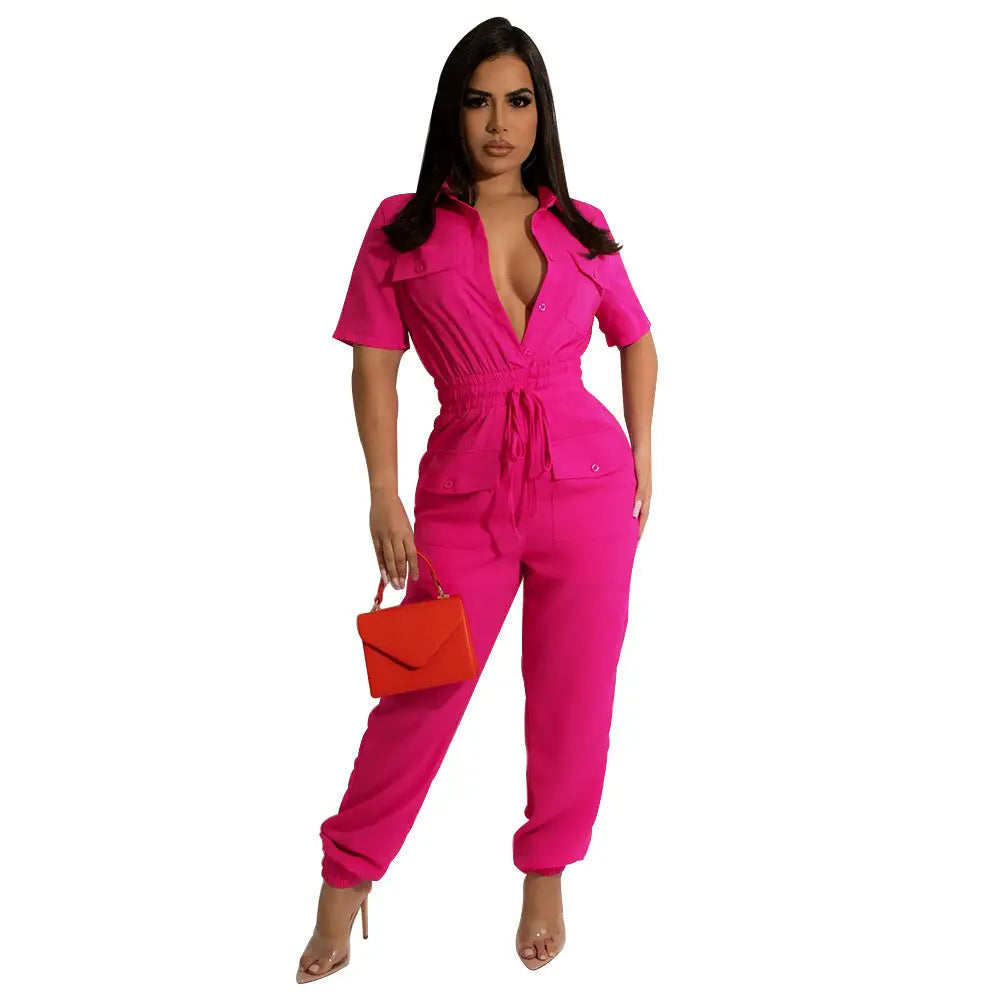 LuxeLace One-Piece Jumpsuit