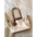 Macaron Color Medium Oxford Cloth Suitcase with Internal Phone Pocket - Beige