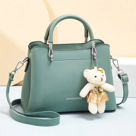 Macaron Color PU Suitcase Square Packing Handbag