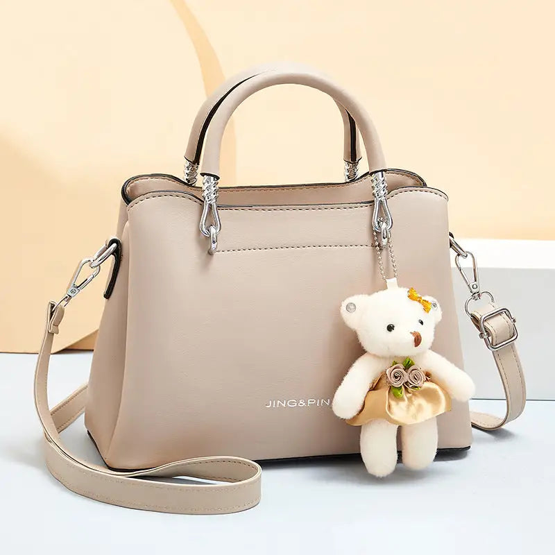 Macaron Color PU Suitcase Square Packing Handbag