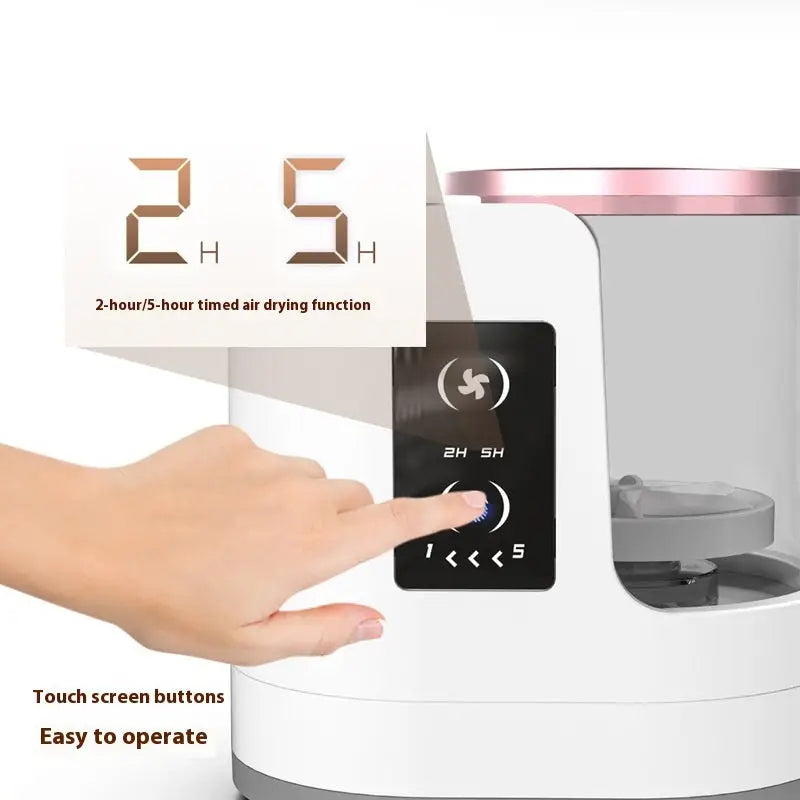 Makeup Brush Cleaning Station with Drying and Disinfecting Chamber