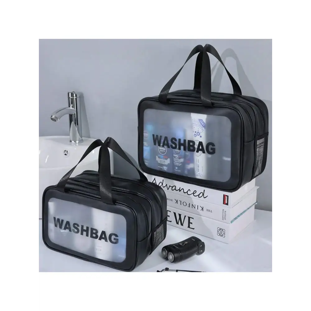 Matte Double Layered Washing and Stimulating Bag Set Large and Medium 5