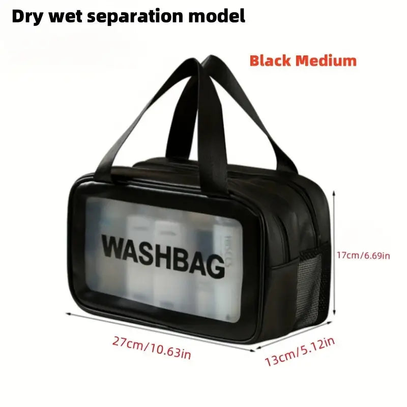 Matte Double Layered Washing and Stimulating Bag Set Large and Medium 5