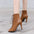 Matte Fish Mouth Toe Bracket Shoe Upper in Multiple Colors and Prints - Brown / 34 / 10cm
