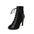 Matte Fish Mouth Toe Bracket Shoe Upper in Multiple Colors and Prints - Black / 34 / 10cm