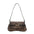 Medium Hard PU Suitcase with Leopard Print and Three Dimensional Pocket - Leopard Print Black