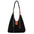 Medium Nylon Suitcase with Zipper Compartment in Black Khaki or Milky White - Black