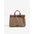 Medium Nylon Tote Bag with Open Pocket in Multiple Colors - Khaki / 35X11X28cm