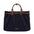 Medium Nylon Tote Bag with Open Pocket in Multiple Colors - Navy Blue / 35X11X28cm