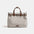 Medium Nylon Tote Bag with Open Pocket in Multiple Colors - Turtledove Gray / 35X11X28cm
