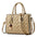Medium Polyester Street Trend PU Bag with Zipper and Internal Pockets - Gold