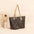 Medium PU Bucket Bag with Multiple Pockets in Brown and Apricot - Apricot