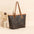 Medium PU Bucket Bag with Multiple Pockets in Brown and Apricot - Light Brown