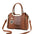 Medium PU Bucket Bag with Zipper and Multiple Color Options - Khaki / Length 25 Width 12 Height 20