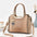 Medium PU Bucket Bag with Zipper and Multiple Color Options - Light Khaki / Length 25 Width 12 Height 20