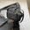 Medium PU Contrast Color Suitcase with Lock and Single Shoulder Strap - Black