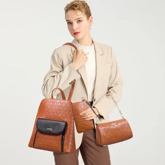 Medium PU Daily Competition Bag with Three-Dimensional Pocket