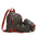 Medium PU Flap Shoulder Bag with Contrast Color and Zipper Compartment - Black