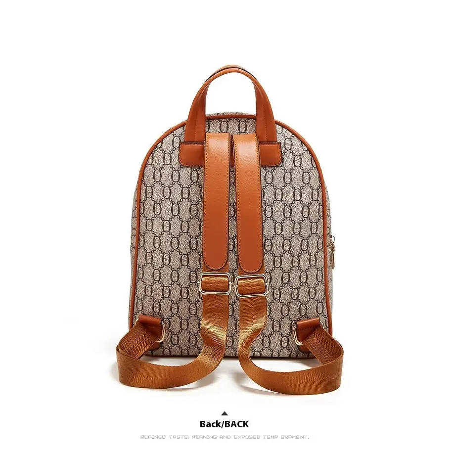 Medium PU Flap Shoulder Bag with Contrast Color and Zipper Compartment