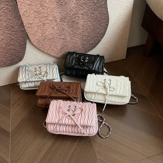 Medium PU Flap Shoulder Bag with Multiple Compartments