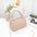 Medium PU Handbag with Plaid and Rhombus Pattern - Khaki