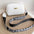 Medium PU Horizontal Square Bag with Three-Dimensional Pocket - White