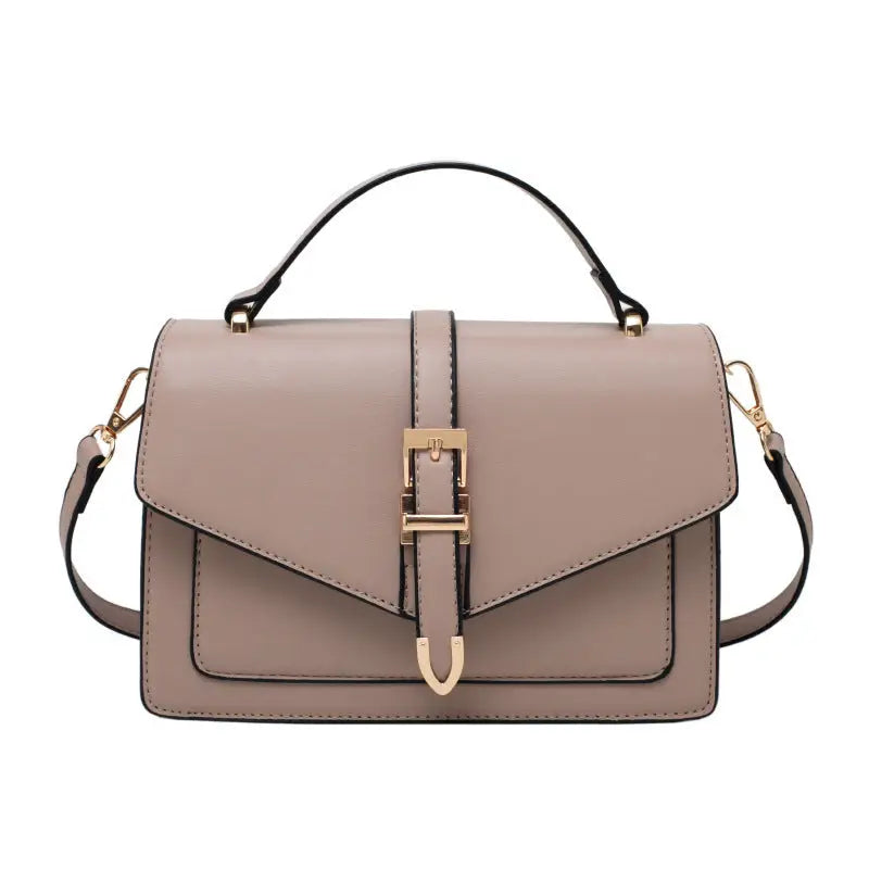 Medium PU Horizontal Square Suitcase with Soft Handle and Outer Pocket