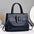 Medium PU Leather Handbag with Outer Bag and Sandwich Pocket for Ladies - Blue / 28x11x21cm