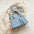 Medium PU Leather Handbag with Sandwich Pocket and Mobile Phone Compartment - Blue