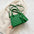 Medium PU Leather Handbag with Sandwich Pocket and Mobile Phone Compartment - Green