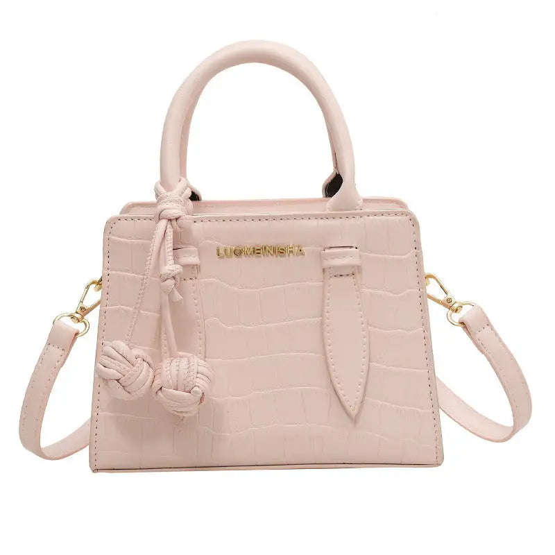 Medium PU Leather Urban Handbag with Sandwich Pocket