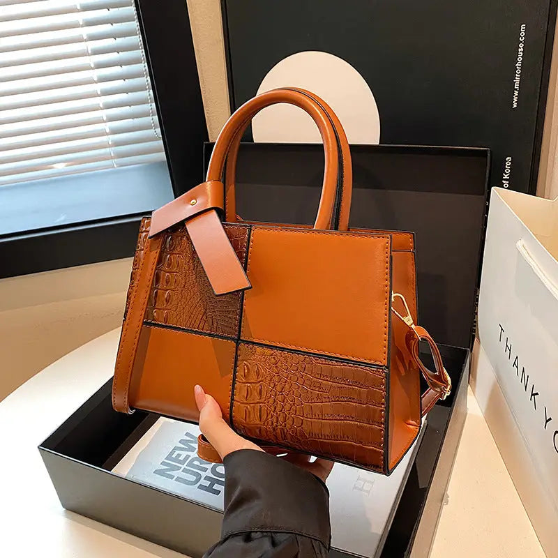 Medium PU Leather Women’s Crossbody Bag with Outer Slit Pocket